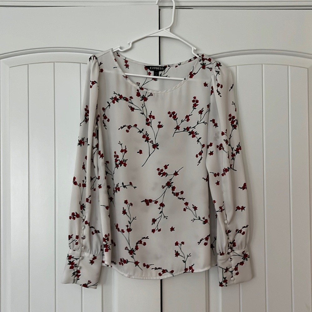 Express floral business shirt
